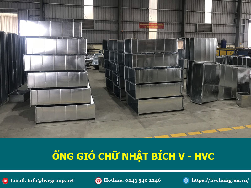 Ống gió chữ nhật bích V 