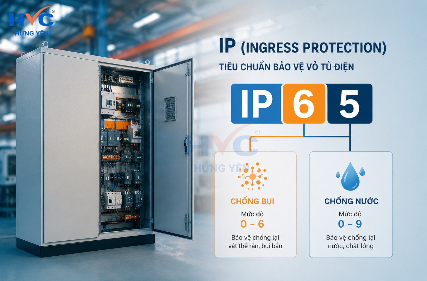 Tiêu chuẩn IP trong sản xuất tủ điện